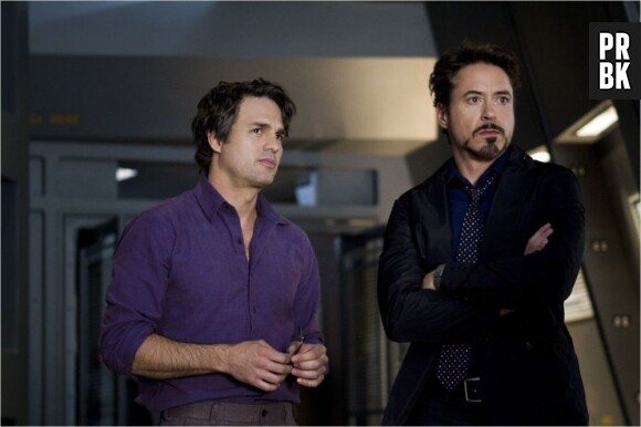 Mark Ruffalo et Robert Downey Jr dans Avengers