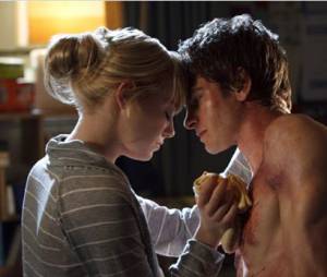 Andrew Garfield et Emma Stone dans The Amazing Spider-Man