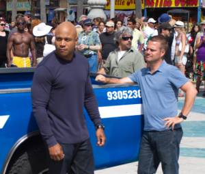 Les acteurs d'NCIS Los Angeles avant leur scène
