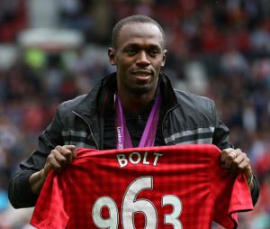 Usain Bolt rêve de jouer pour Manchester United