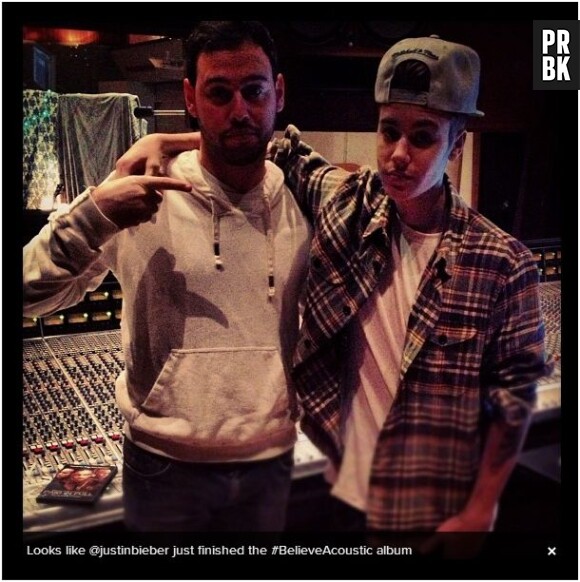 Justin Bieber et Scooter Braun, en studio pour la fin de Believe Acoustic