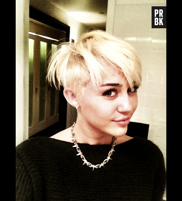 Miley Cyrus lors de son changement de look