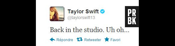 Taylor Swift est de retour en studio !