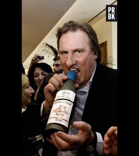 Gérard Depardieu et le vin rouge, c'est toute une histoire