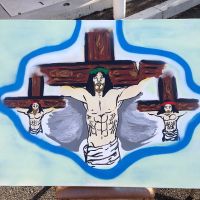 Chris Brown se prend pour Jésus : une peinture pour jouer les martyrs