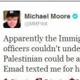 Michael Moore défend Emad Burnat sur Twitter