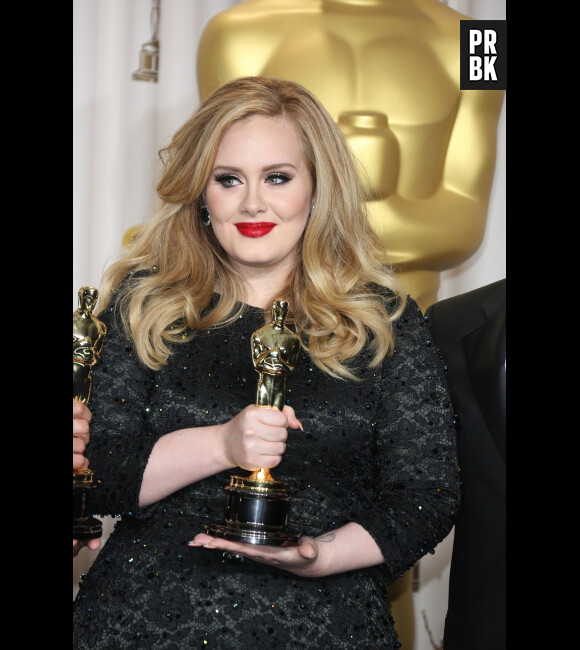Adele a fait une drôle de révélation aux Oscars 2013