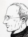 Portrait de Steve Jobs pour le possible manga
