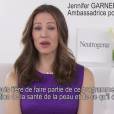 Jennifer Garner, ambassadrice Neutrogena se mobilise contre le cancer de la peau.