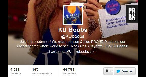 Un compte twitter @KUBoobs a même été crée