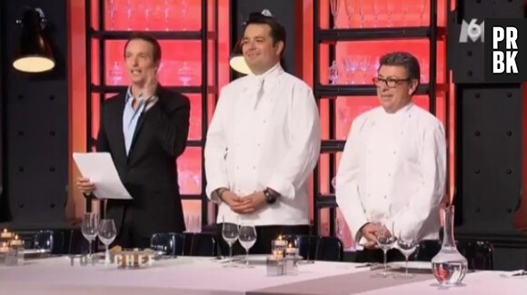 La deuxième épreuve de Top Chef 2013 consistait à contenter un jury de huit chefs triplement étoilés avec un menu gastronomique mais économique.