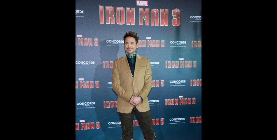 Robert Downey Jr a le style à Munich pour promouvoir Iron Man 3