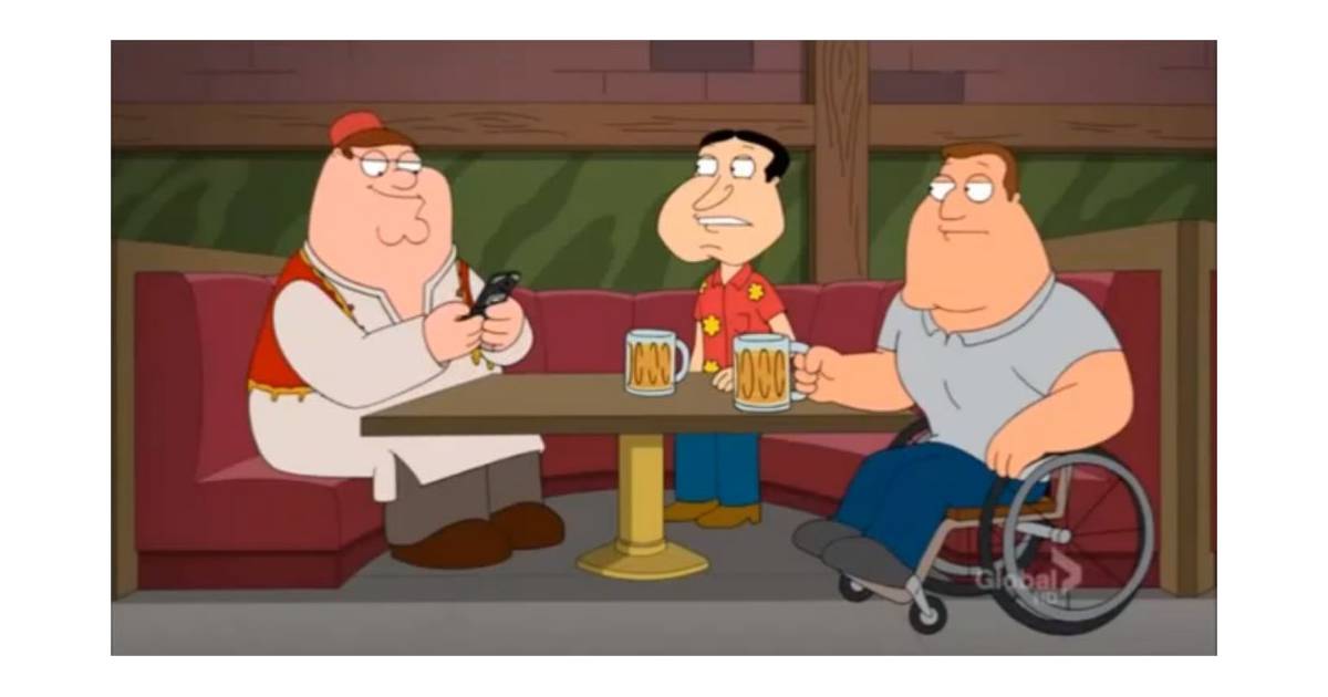 Un montage de deux parties d'un épisode de Family Guy a fait le tour du