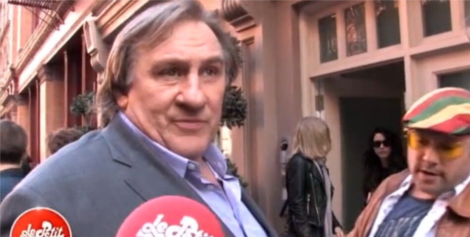 Gérard Depardieu donne une interview au Petit Journal sur le tournage du film inspiré de DSK