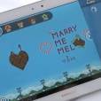 Une demande en mariage faite avec Angry Birds