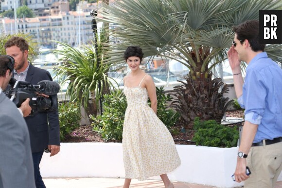 Audrey Tautou tout sourire à J-1 du festival de Cannes 2013