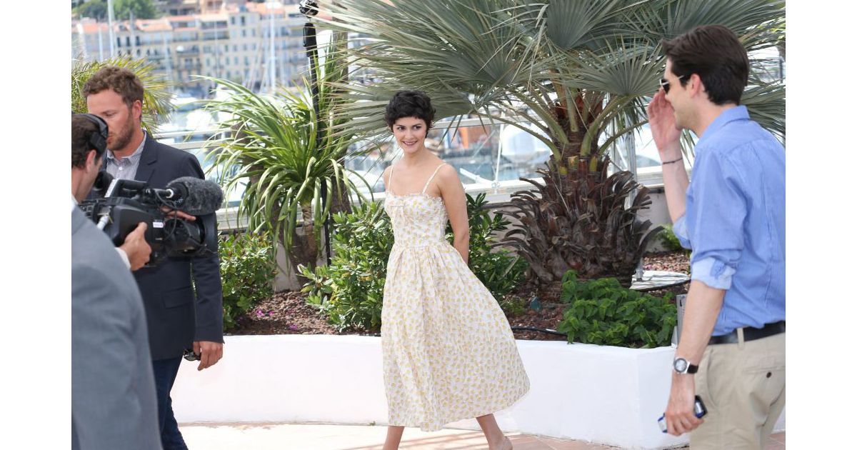 Audrey Tautou tout sourire à J-1 du festival de Cannes ...
