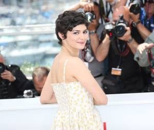 Audrey Tautou belle et naturelle pendant son photocall de Cannes 2013