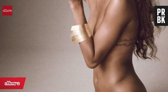 Zoe Saldana pose nue pour le numéro de juin 2013 du magazine Allure