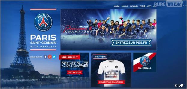 Le nouveau logo du PSG figure désormais sur le site officiel du club