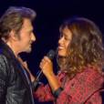 Johnny Hallyday et Amel Bent à Bercy samedi 15 juin sur le titre "Je te promets".
