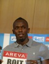 Usain Bolt à Paris pour le meeting d'athlétisme Areva au Stade de France