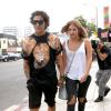 Ashley Benson à Los Angeles le 20 juillet 2013 en compagnie de son nouveau petit-ami