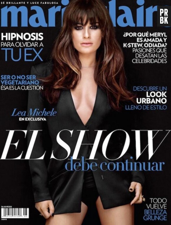 Lea Michele fait la Une de l'édition mexicaine de Marie-Claire pour le mois d'août 2013.