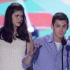 Alexandra Daddario et le cast de Percy Jackson 2, le 11 août 2013 aux Teen Choice Awards