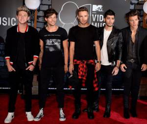 Les One Direction sur le tapis-rouge des MTV VMA 2013, le 25 août 2013