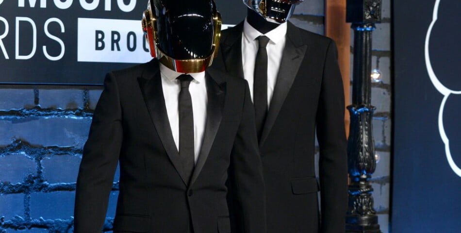 Daft Punk sur le tapis-rouge des MTV VMA 2013, le 25 août 2013