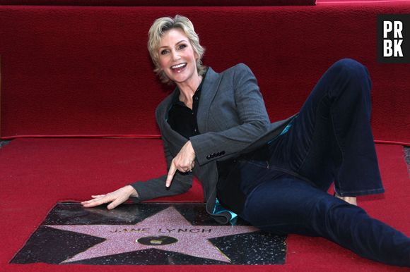 Jane Lynch reçoit son étoile sur le Walk of Fame le 4 septembre 2013