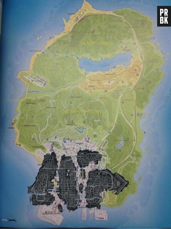 GTA 5 : s'agit-il de la carte de Los Santos, le terrain de jeu du titre ?