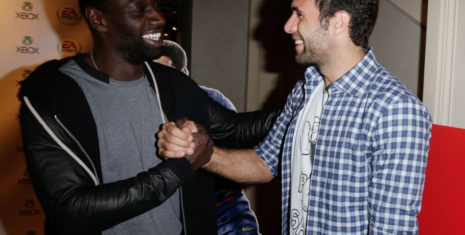 Omar Sy et Michael Youn à la soirée de lancement de FIFA 14 le 23 septembre 2013