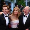 Sam Claflin, Jennifer Lawrence et Francis Lawrence au festival de Cannes 2013