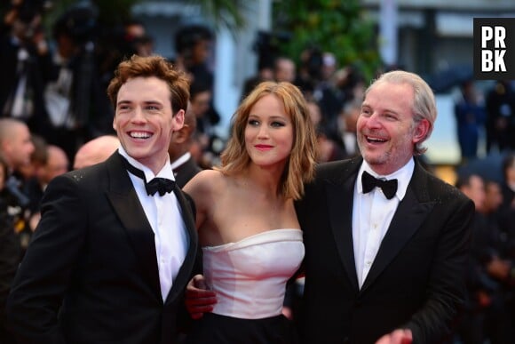 Sam Claflin, Jennifer Lawrence et Francis Lawrence au festival de Cannes 2013