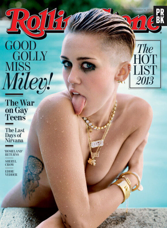 Miley Cyrus : trash et topless pour Rolling Stone