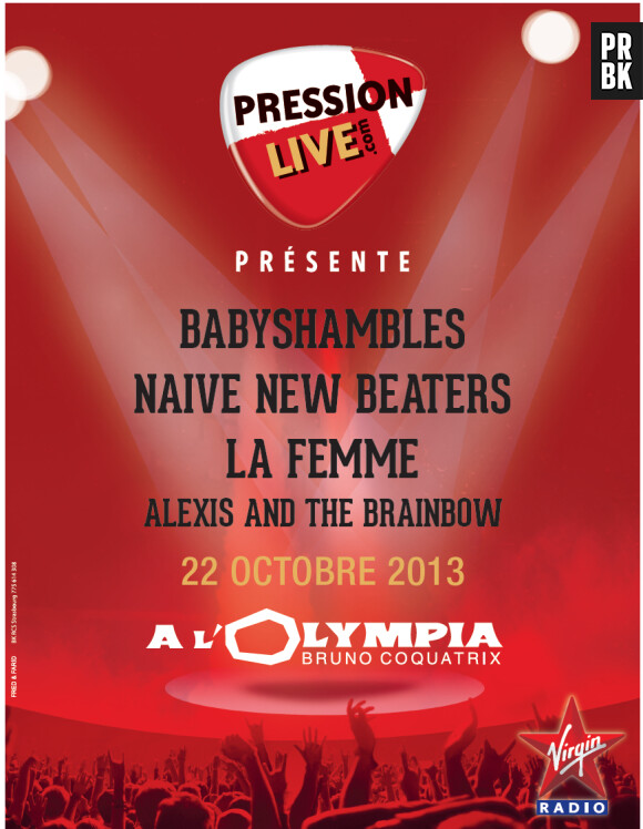 Babyshambles, Naive New Beaters, La Femme... Le Festival Pression Live investit l'Olympia le 22 octobre 2013