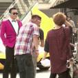 Psy sur le tournage d'une publicité à Hong Kong le 3 octobre 2013