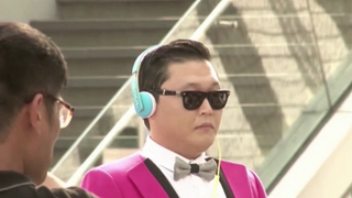 Psy :  accueil de star sur le tournage d'une pub à Hong Kong