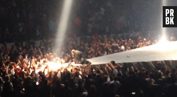 Kanye West en concert à Seattle le 19 octobre 2013