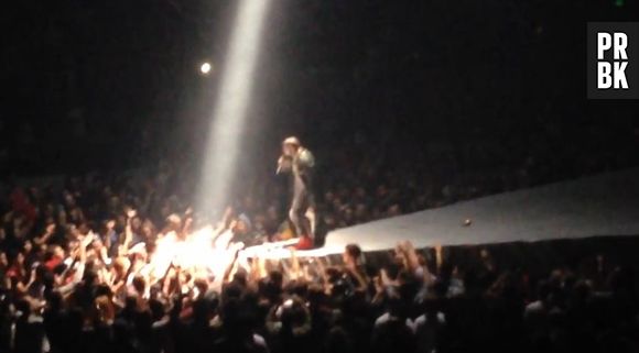 Kanye West en concert à Seattle le 19 octobre 2013