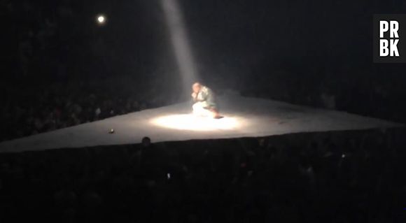 Kanye West en concert à Seattle le 19 octobre 2013