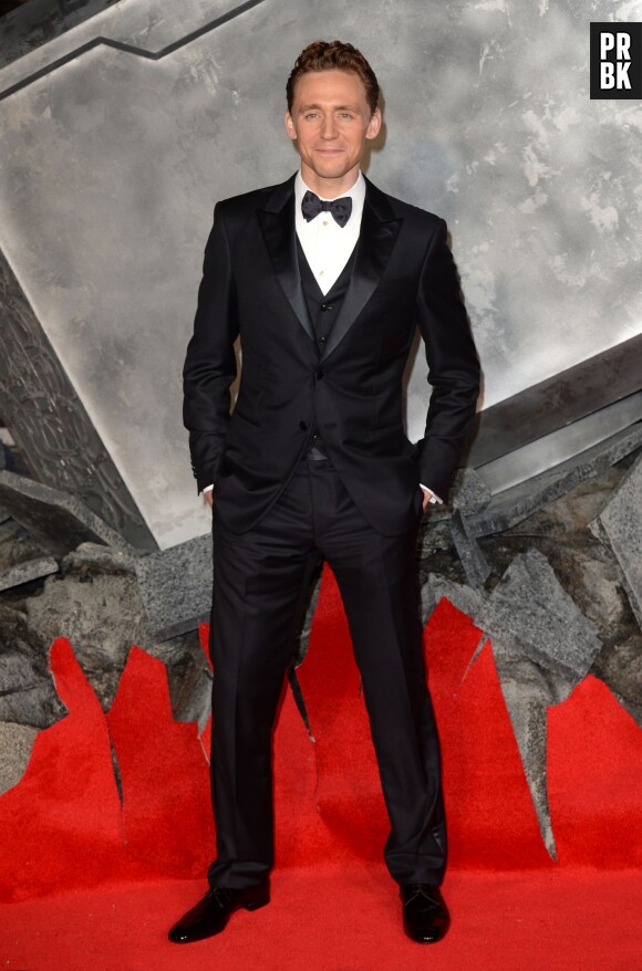 Tom Hiddleston à l'avant-première de Thor 2, le 22 octobre 2013 à Londres