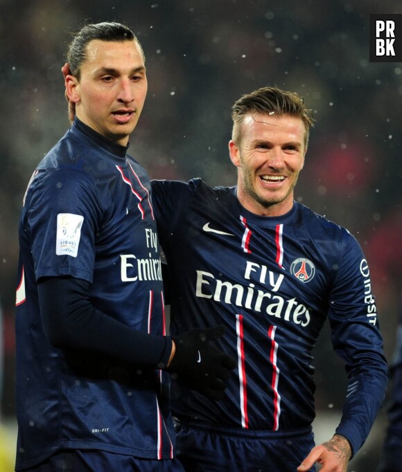 Zlatan Ibrahimovic et son ex coéquipier, David Beckham