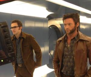 Nicholas Hoult et Hugh Jackman dans X-Men Days of Future Past