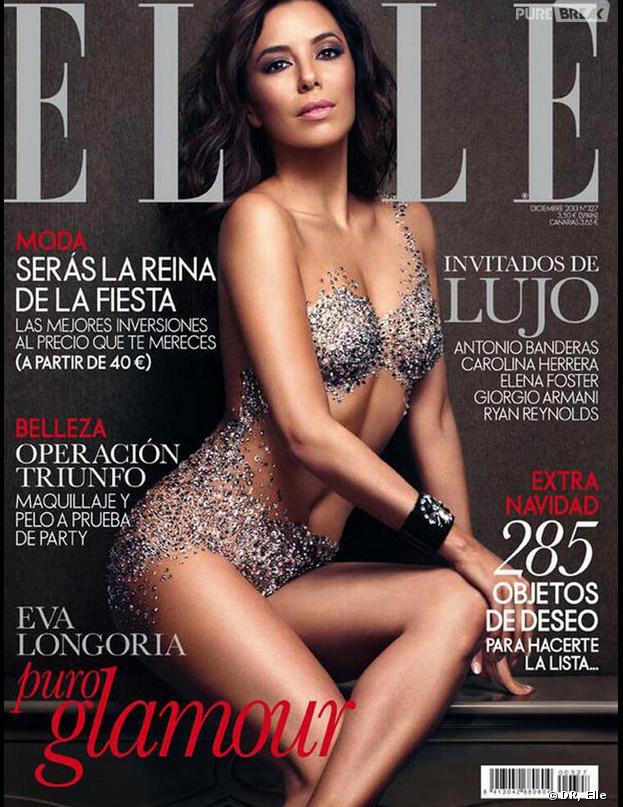 Eva Longoria pose presque nue pour la version espagnole de Elle