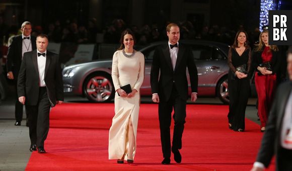Kate Middleton et le Prince William sur le tapis rouge londonien de Mandela, le 5 décembre 2013
