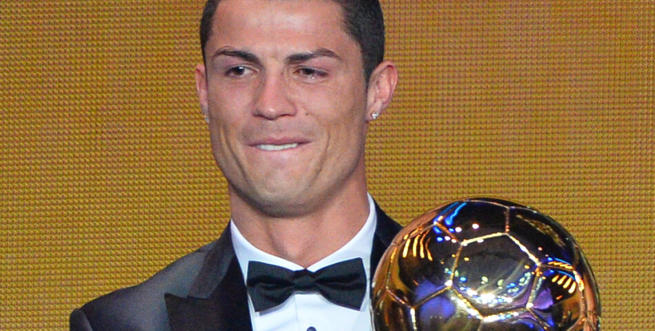 Cristiano Ronaldo ému pendant la cérémonie du Ballon d&#039;or 2013, le 13 janvier 2014 à Zurich