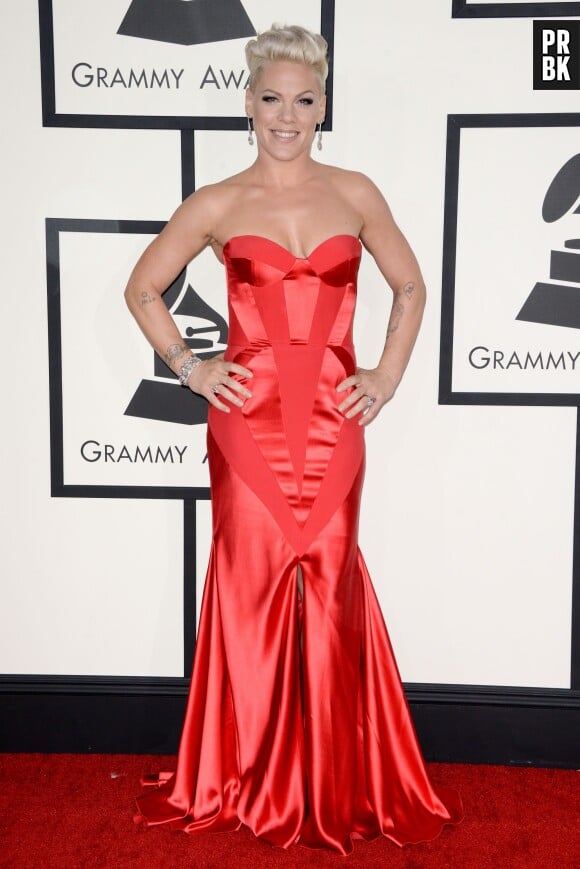 Pink aux Grammy Awards 2014, le 26 janvier 2014 à Los Angeles